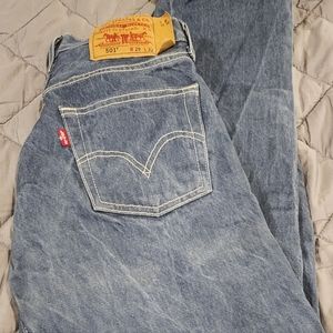 Levis 501 Men's Size 29x32 Blue Denim Jeans - Straight Fit